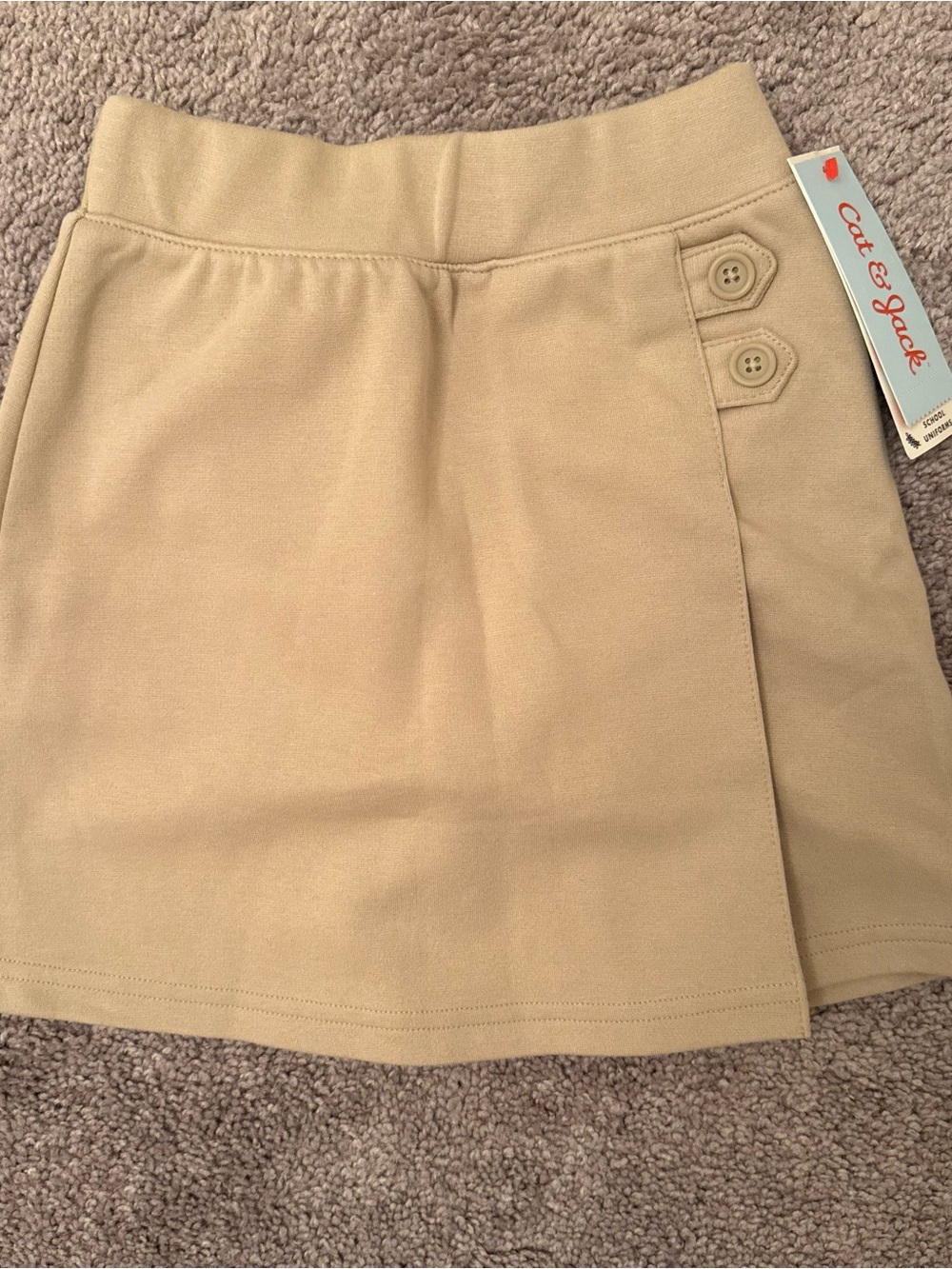 Cat & Jack Camel Knit Pull-On Skirt